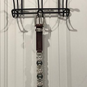 Brighton Brown concho belt